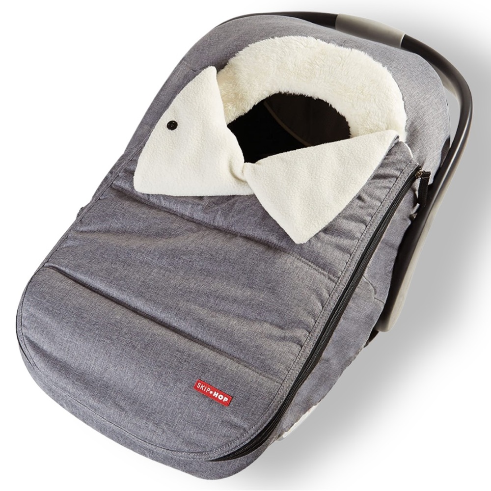 Skip Hop Stroll & Go Car Seat Cover-Heather Grey Winter Cold Weather